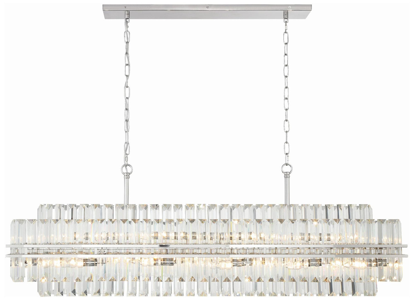 Hayes 16 Light Polished Nickel Chandelier