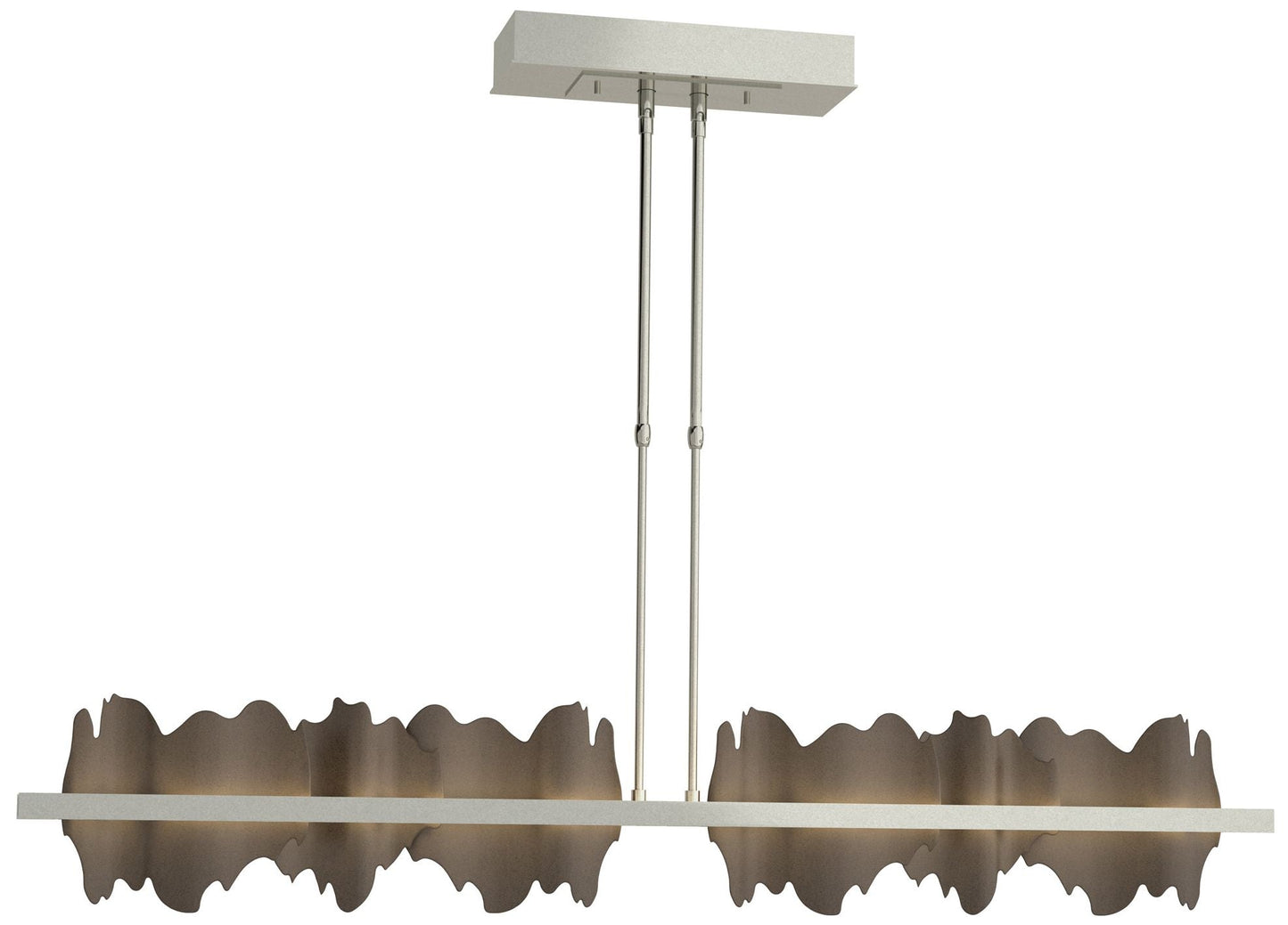 Hildene 51.9" Sterling & Bronze Short LED Pendant