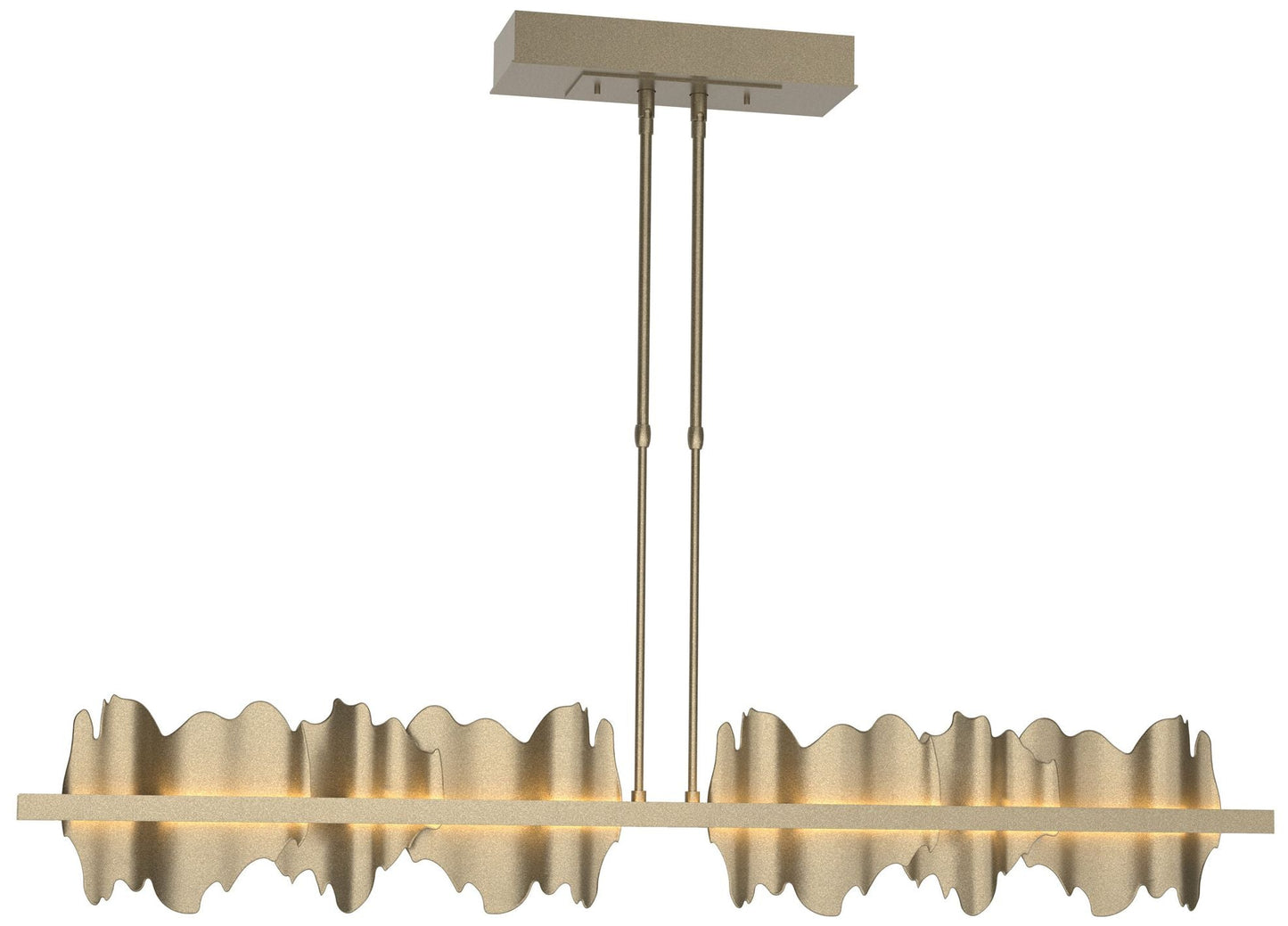 Hildene 51.9" Wide Large Soft Gold And Soft Gold LED Pendant