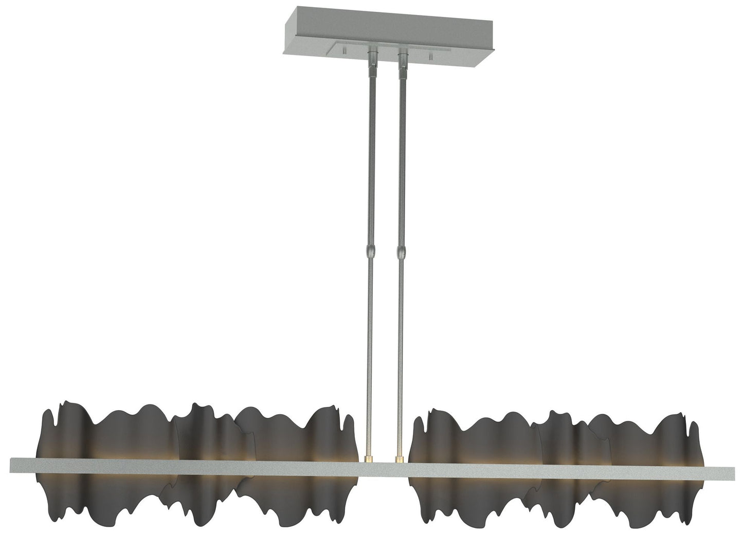 Hildene Large LED Pendant - Platinum - Black