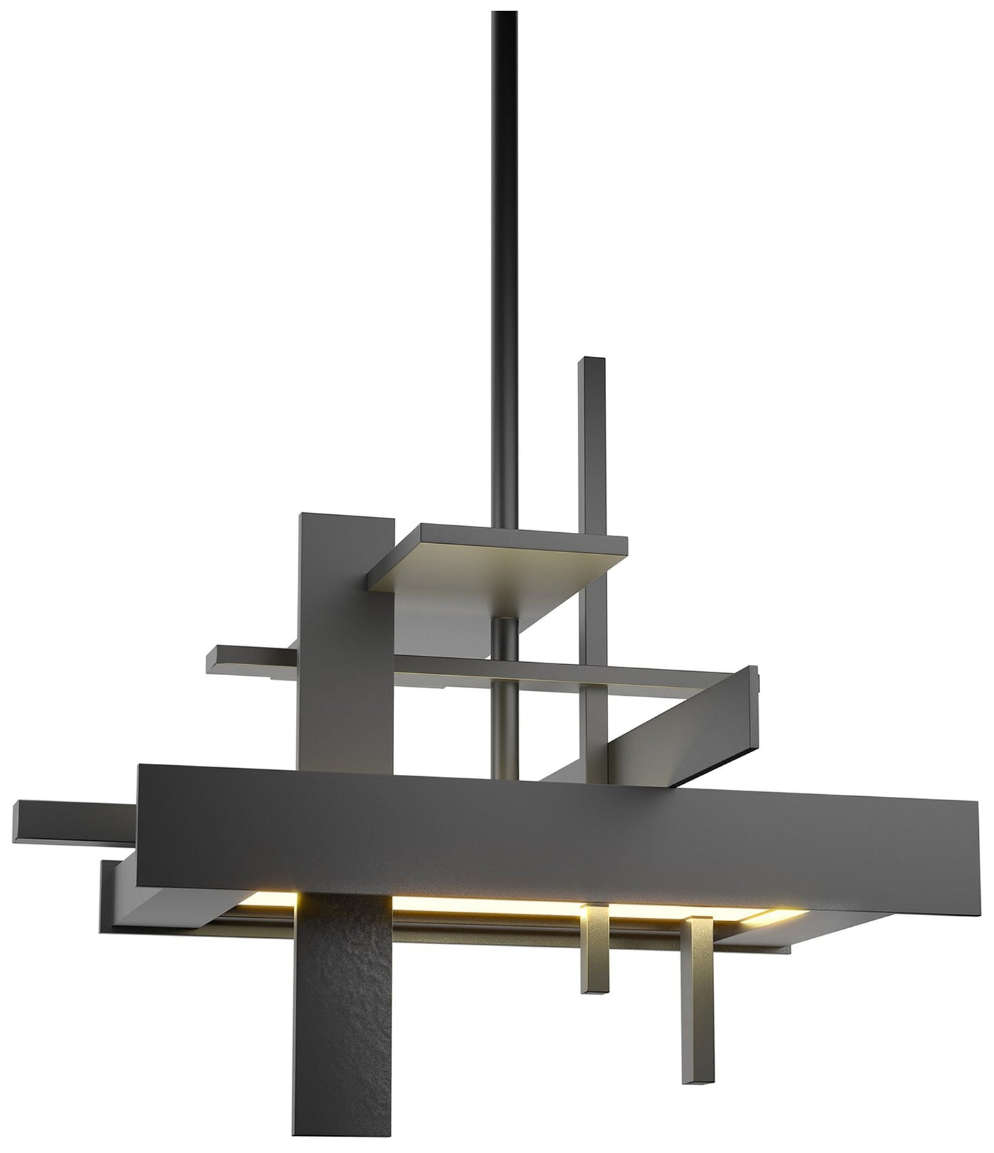 Hubbardton Forge Planar 10.6" Wide Black Small Modern LED Pendant