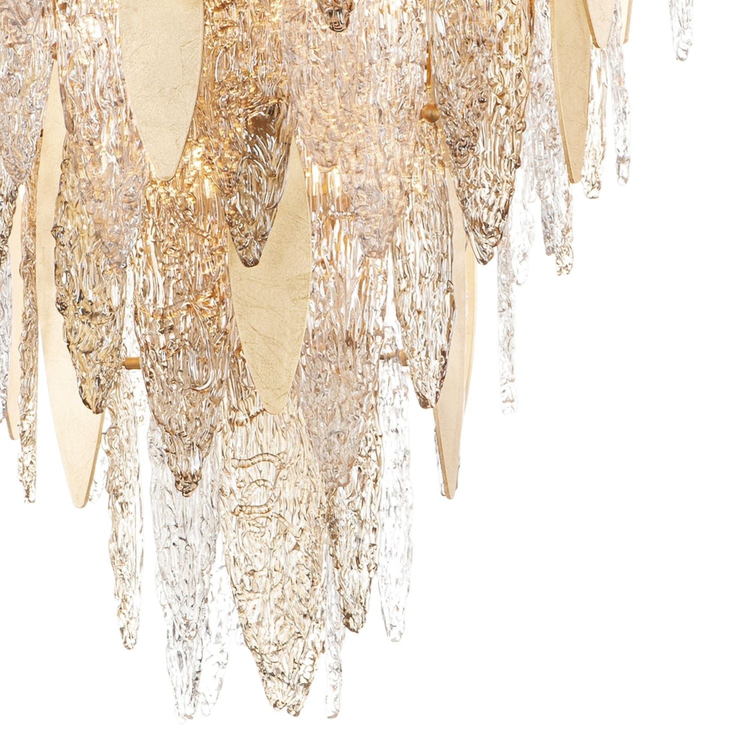 Maxim Majestic 24" Wide Gold Leaf Pendant Chandelier