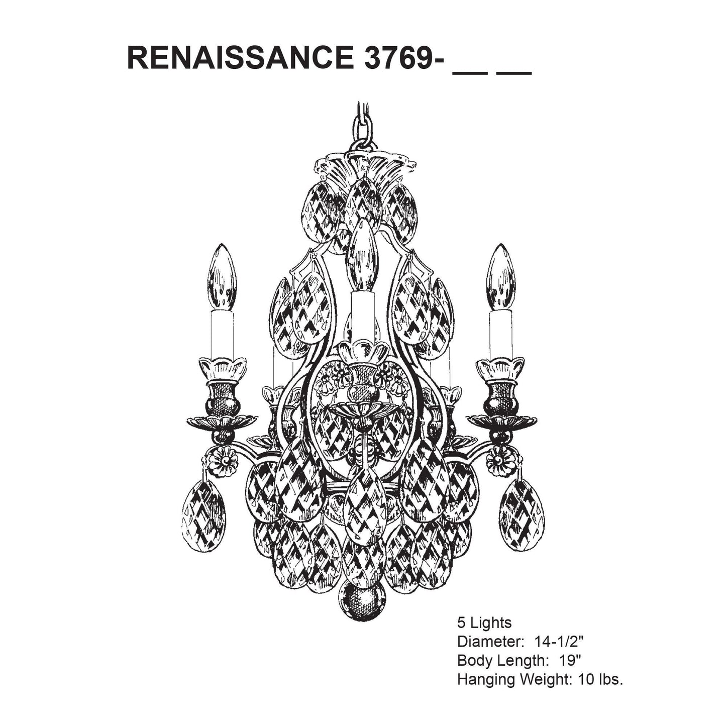 Schonbek Renaissance 14 1/2" Wide Bronze Crystal Chandelier
