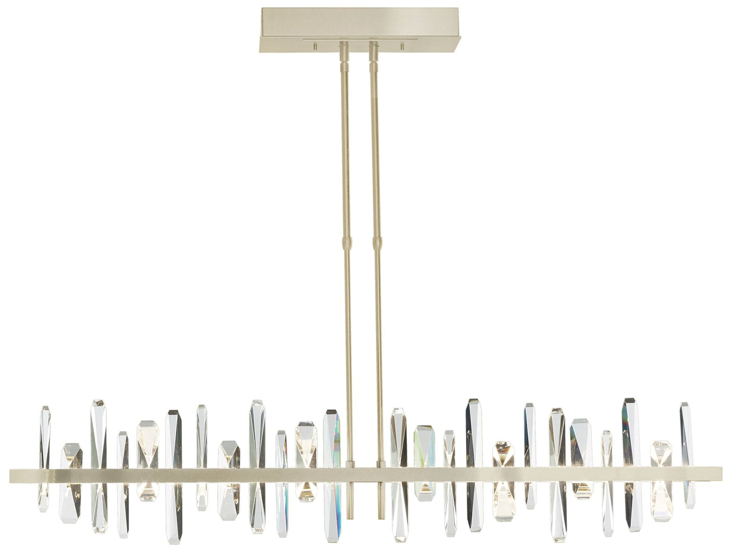 Solitude 51.9" Wide Large Modern Brass LED Pendant