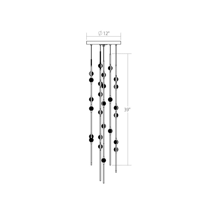 Sonneman Constellation 6" Wide Chandelier