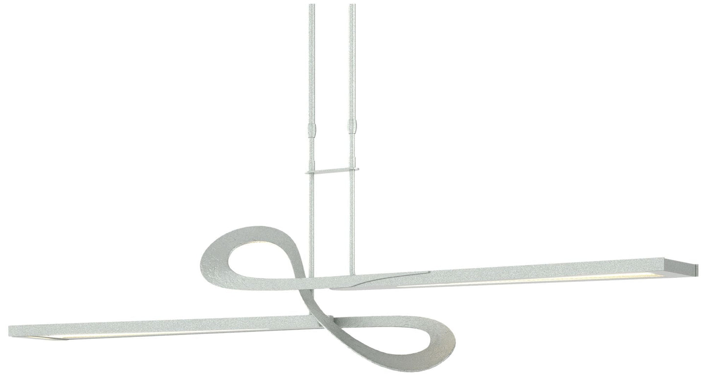 Switchback 49.8" Wide Vintage Platinum Short Height LED Pendant