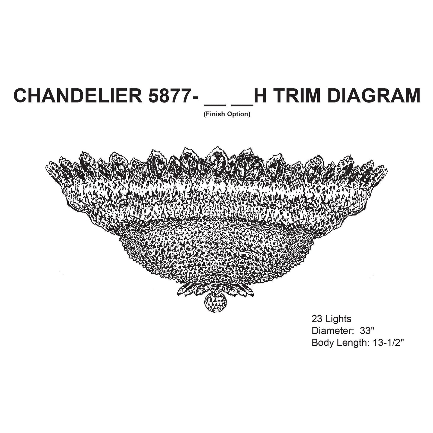Trilliane 33" Wide Polished Silver Clear Crystal 23-Lt Flush Mt