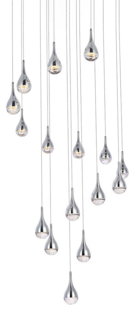 Amherst 16 Light Chandelier, ChromeBy Elegant Furniture & Lighting