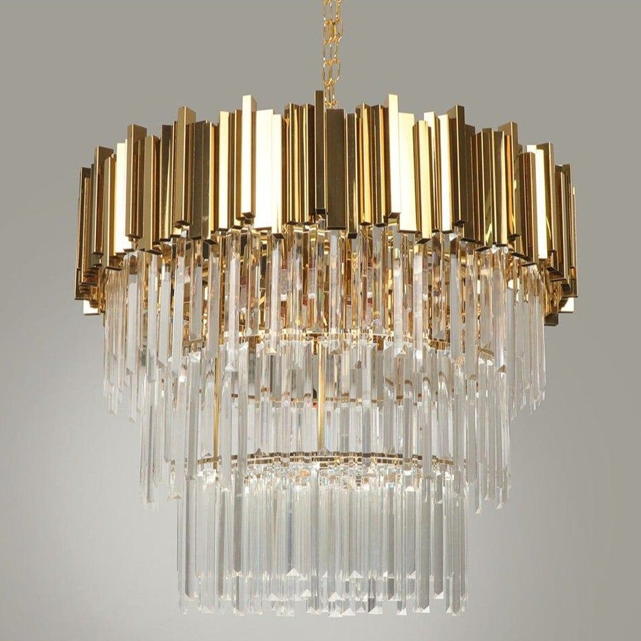 Gio Collection Crystal Chandelier, Diameter 40"By MORSALE