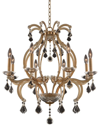 Duchess 28x30" 8-Light Transitional Chandelier by AllegriBy Allegri Crystal by Kalco Lighting
