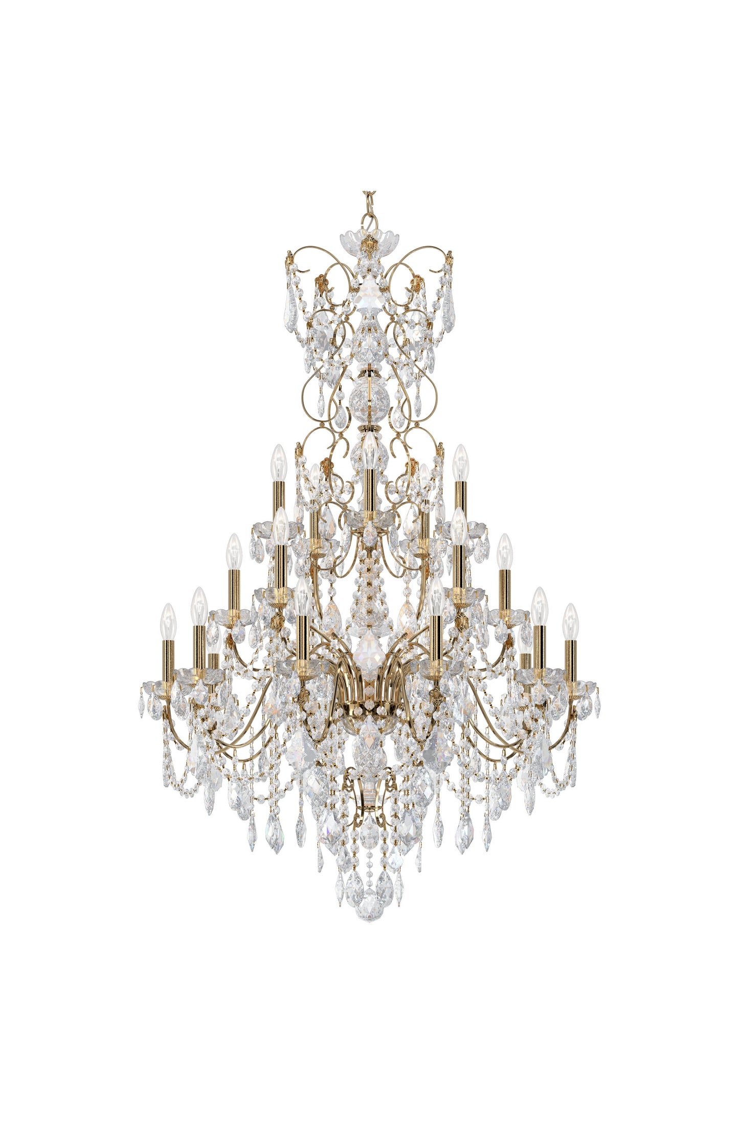 Schonbek 1716-211, 20 Light Crystal Chandelier In AureliaBy Schonbek