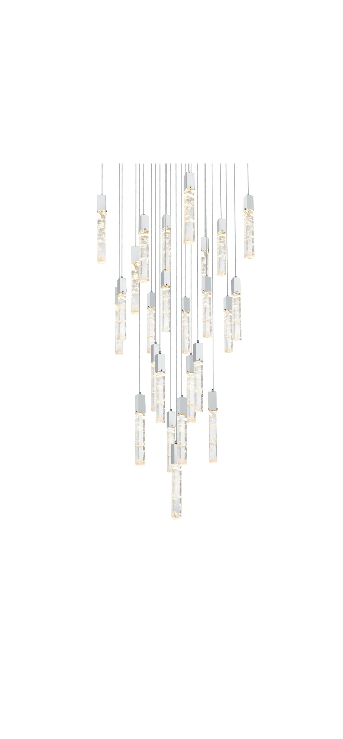Home Living 36" Chandelier, ChromeBy Home Living