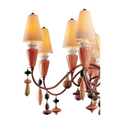 Lladro Ivy and Seed 16 Lights Chandelier Flat Model (US)