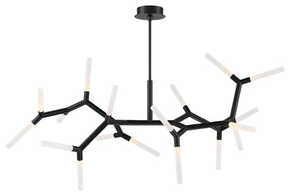 Modern Forms PD-54765 Kryptonite 18 Light 55"W LED Abstract - Polished NickelBy Modern Forms