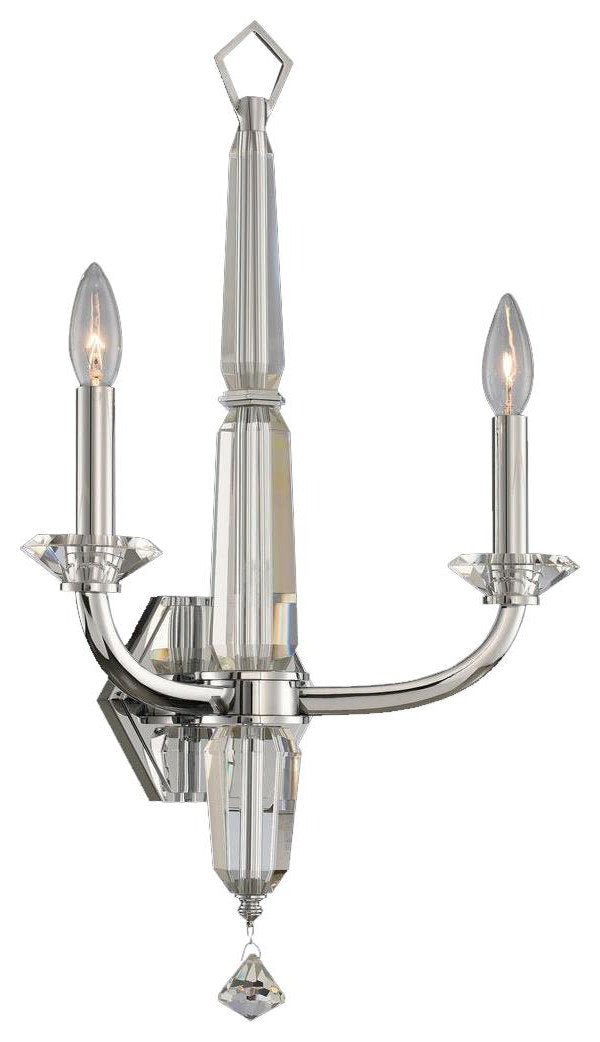 Wall Sconce Kalco Palermo Modern Contemporary 2-Light Chrome ClearBy KALCO LIGHTING