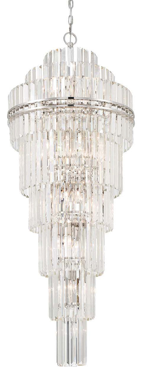 Crystorama Lighting Group HAY-1419 Hayes 31 Light 24"W Crystal - PolishedBy Crystorama Lighting