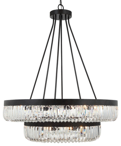 Alister 26 Light Charcoal Bronze ChandelierBy Crystorama Lighting