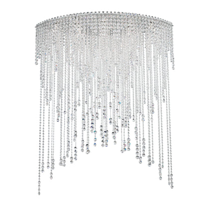 Schonbek Ch4803N-401H 8 Light Crystal Semi-Flush, Polished Stainless SteelBy Schonbek