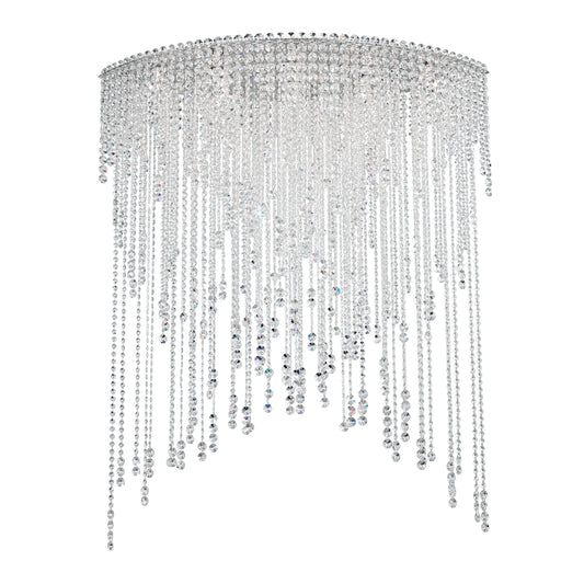 Schonbek Ch4803N-401H 8 Light Crystal Semi-Flush, Polished Stainless SteelBy Schonbek