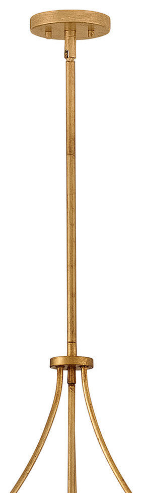 Fredrick Ramond Myra Medium Chandelier, Distressed BrassBy Hinkley