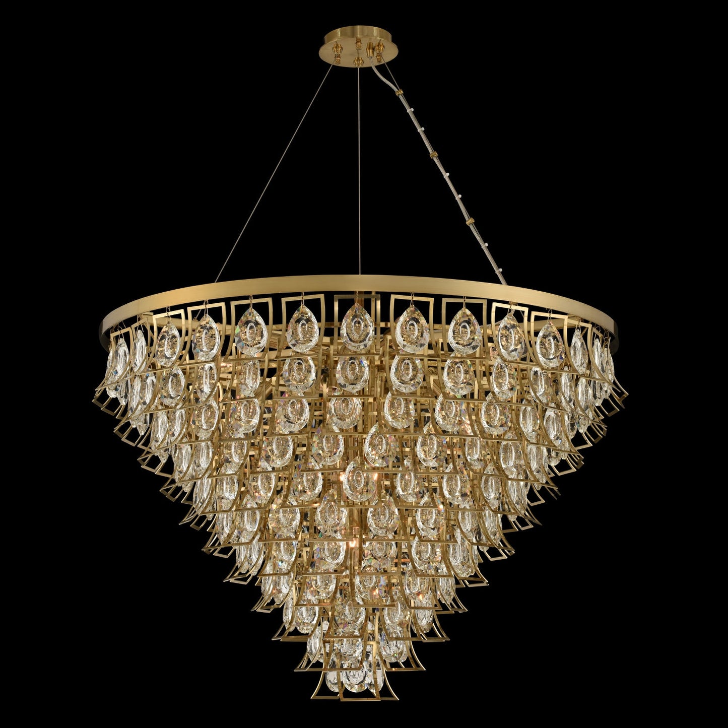 Carmella 36" Adjustable PendantBy Allegri Crystal by Kalco Lighting