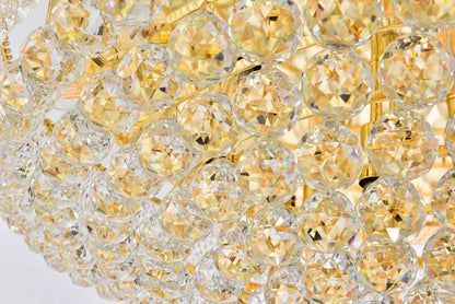 Elegant Lighting V1800F36/RC Primo 20 Light 36"W Flush Mount - GoldBy Elegant Furniture & Lighting