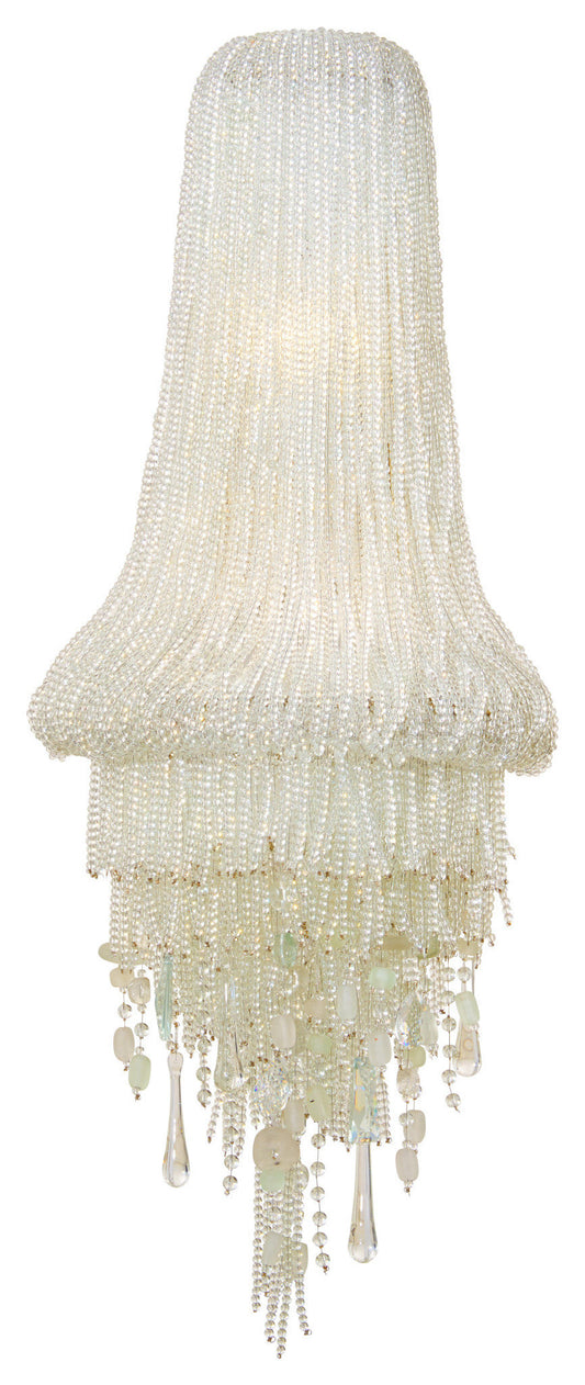 Metropolitan N1516 Crystal Reign 2 Light 33" Tall Wall Sconce - Polished NickelBy Minka Aire