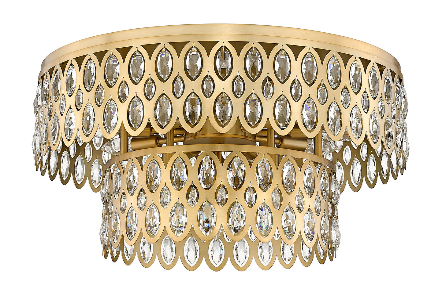 Z-Lite 822F24-HB 12 Light Flush Mount, Heirloom BrassBy Z-LIte