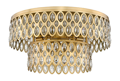 Z-Lite 822F24-HB 12 Light Flush Mount, Heirloom BrassBy Z-LIte