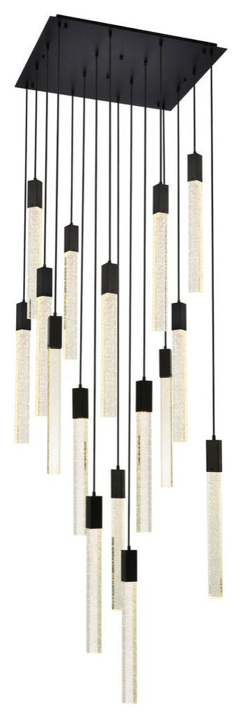 Elegant 2066G30BK Weston 16 Lights Pendant, BlackBy Elegant Furniture & Lighting