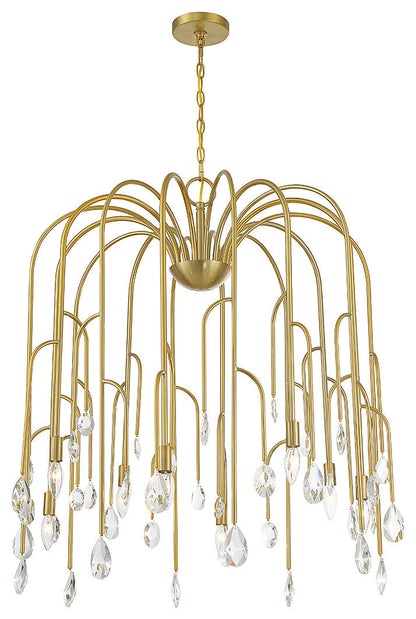 Anholt 8-Light Chandelier, Noble BrassBy Savoy House