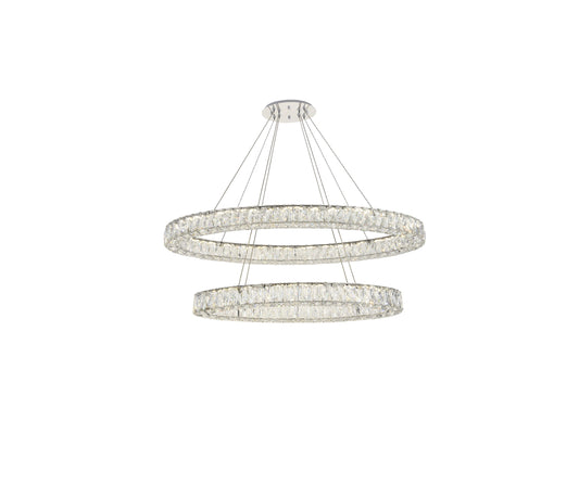 Elegant Monroe Integrated LED Light Chandelier 3503D48C - ChromeBy Elegant Furniture & Lighting