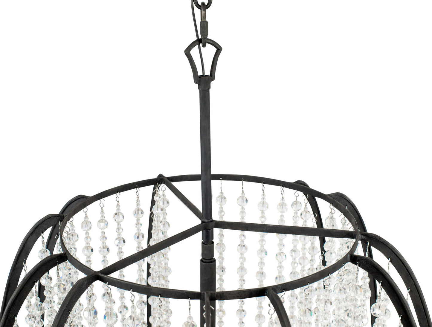 Varaluz 367F06 Caesar 6 Light 24"W Cage Pendant - CarbonBy Varaluz