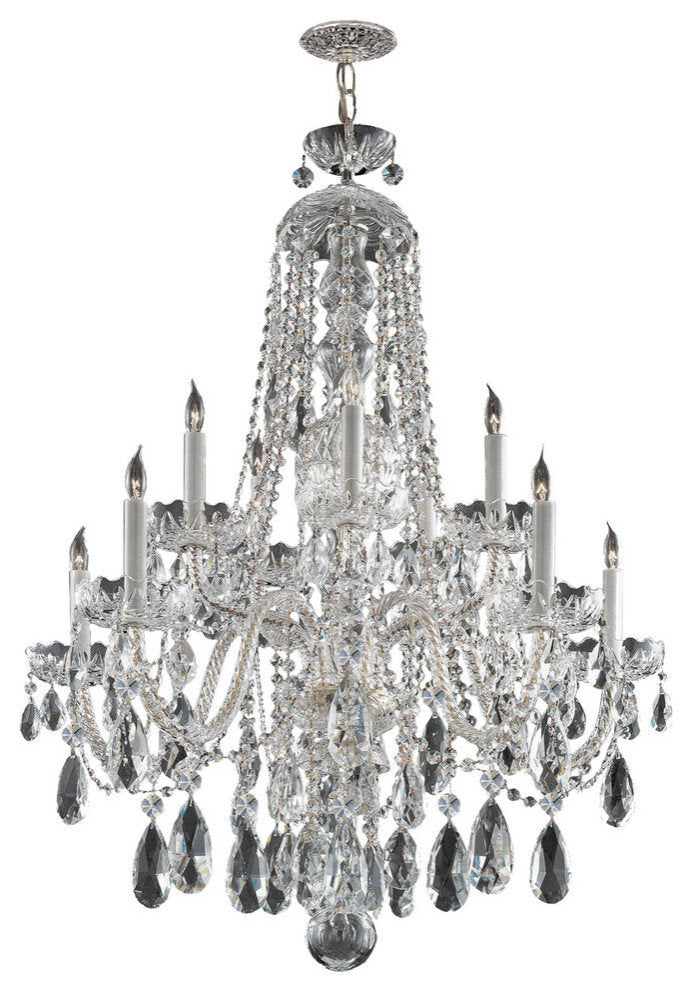Traditional Crystal 10 Light Spectra Crystal Chrome ChandelierBy Crystorama Lighting