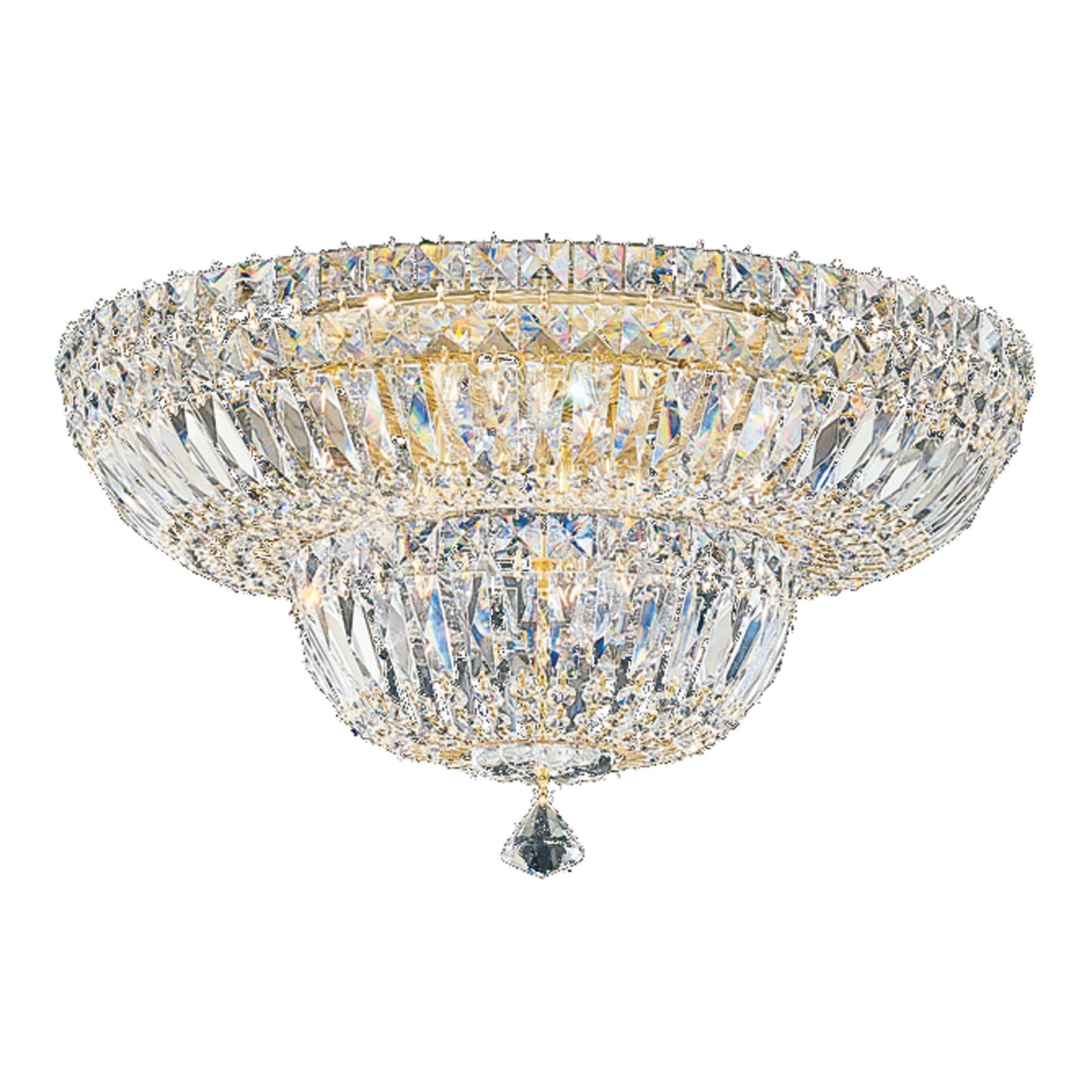 Schonbek 5894-211M 9 Light Crystal Semi-Flush, AureliaBy Schonbek