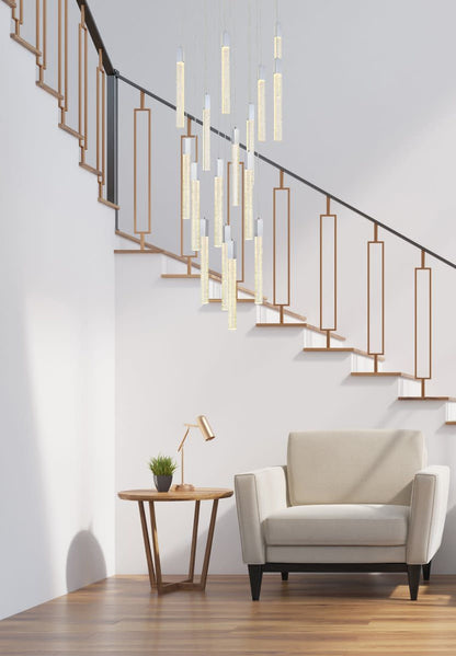 Elegant Lighting 2067G36 Weston 16 Light 36"W LED Crystal Multi - ChromeBy Elegant Furniture & Lighting