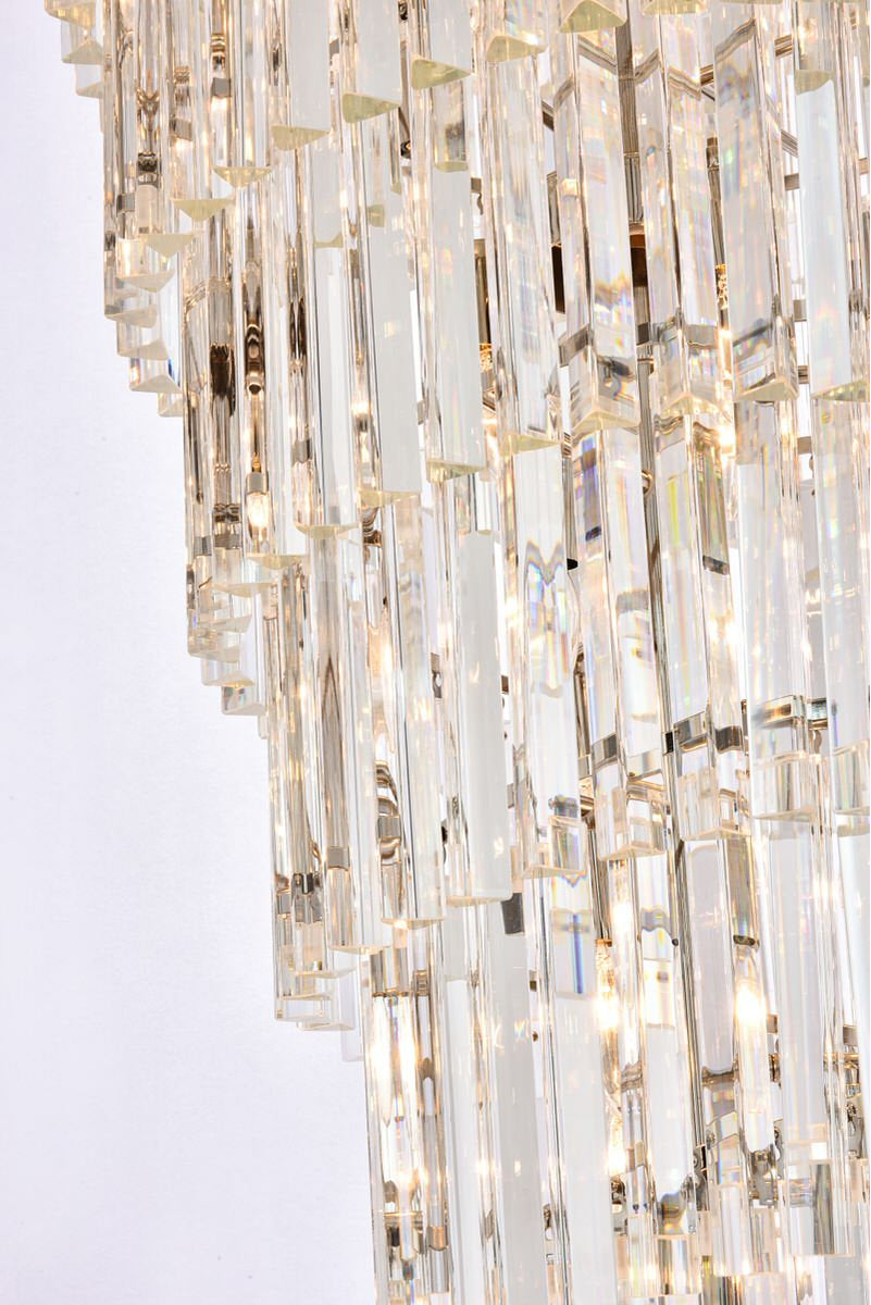Elegant Lighting 36.5" Spiral Crystal ChandelierBy Elegant Furniture & Lighting