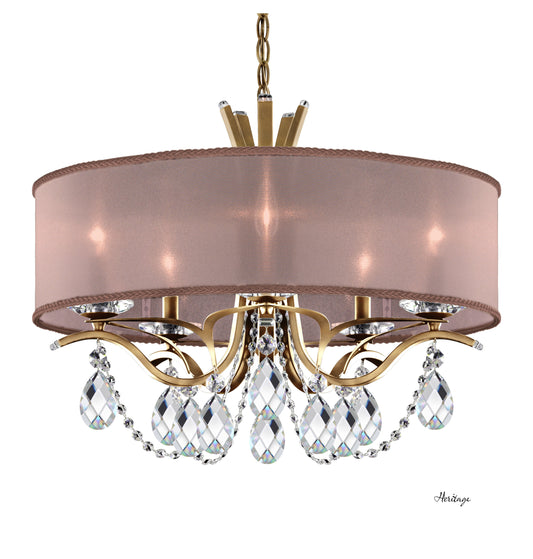 Schonbek Va8305N-22H3 5 Light Crystal Chandelier, Heirloom GoldBy Schonbek