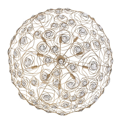 Varaluz 500P10 Ethereal Rose 10 Light 40"W Abstract Chandelier - Havana GoldBy Varaluz