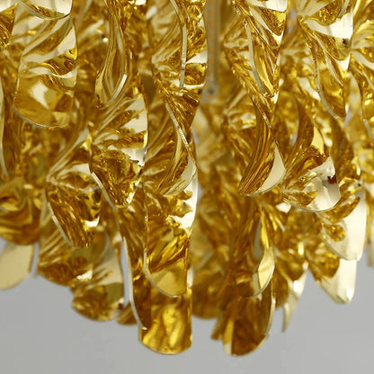 Albiano d'Ivrea Crystal Pendant Chandelier, Gold, 3 Lights, Warm LightBy Miron Demid LLC