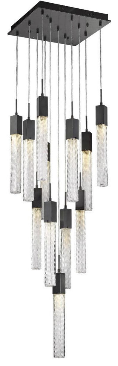 Boa 13 Light Pendant, Dark Bronze, BoaBy Avenue Lighting
