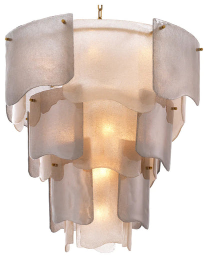 Tiered Glass Modern Chandelier, Eichholtz Asinara, LargeBy OROA - Furniture