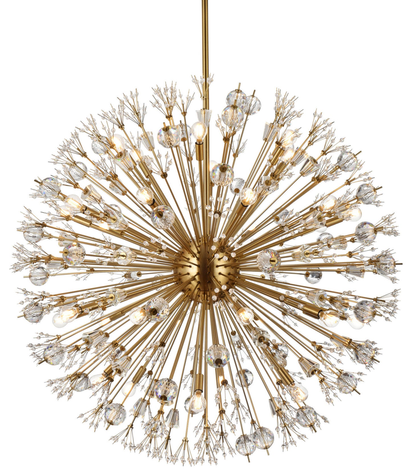 Elegant Lighting 2500D44 Vera 32 Light 44"W Crystal Sputnik - GoldBy Elegant Furniture & Lighting