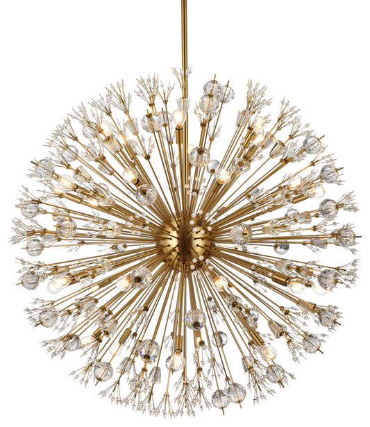 Elegant Lighting 2500D44 Vera 32 Light 44"W Crystal Sputnik - GoldBy Elegant Furniture & Lighting