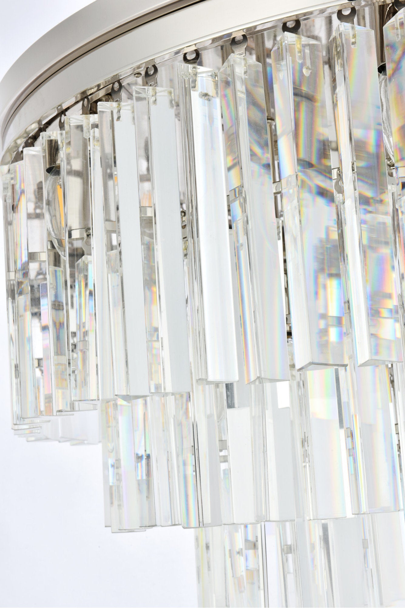 Elegant Lighting 1201F32/RC Sydney 17 Light 32"W Flush Mount Drum - PolishedBy Elegant Furniture & Lighting