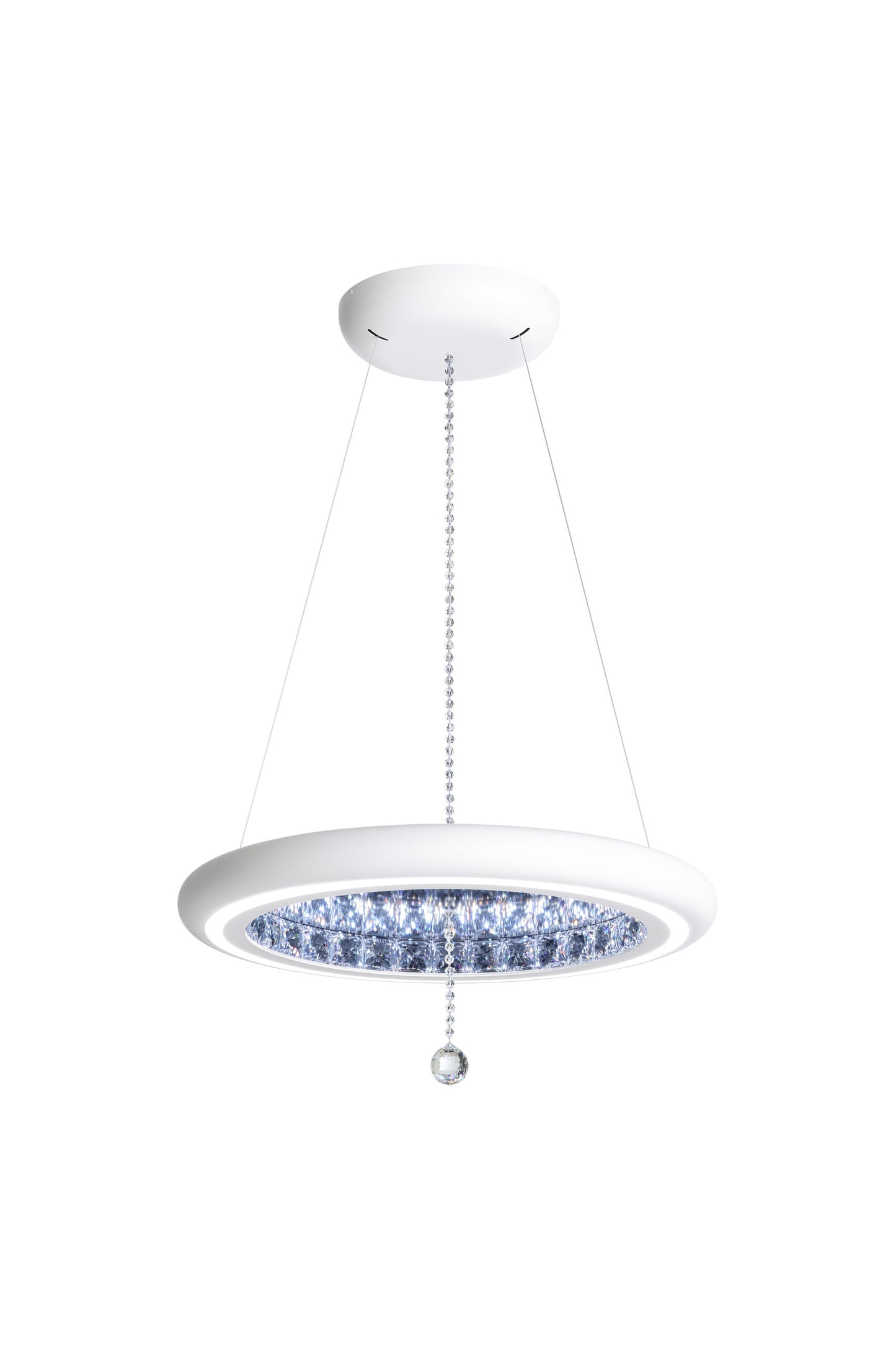 Schonbek Mfc200N-Wh1S 1 Light Crystal Pendant, WhiteBy Schonbek
