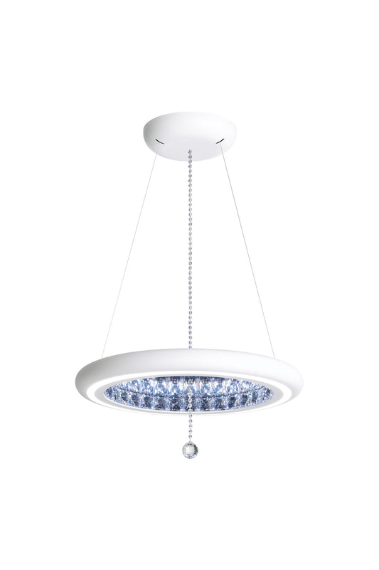 Schonbek Mfc200N-Wh1S 1 Light Crystal Pendant, WhiteBy Schonbek