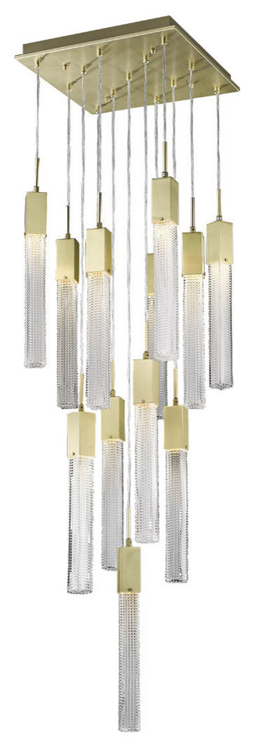 Avenue Lighting HF190513BOABB 13 Light Pendant Boa Brushed BrassBy Avenue Lighting