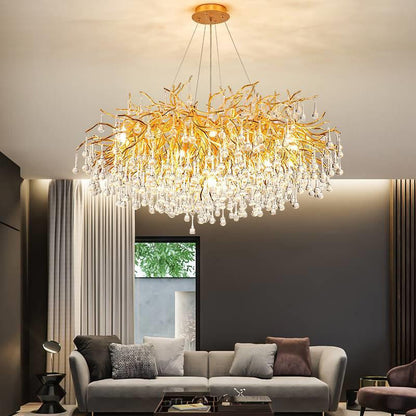 40" Albero Living Room Crystal ChandelierBy MORSALE