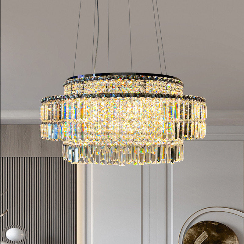 Bacci Crystal Chandelier By Morsale, Diameter 32"By MORSALE